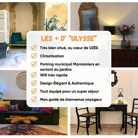 Ulysse, Appartement Spacieux Au Centre Historique D'Uzes En Rez-De-Chaussee Avec Exterieur, Proche Parking Des Marroniers Exterior foto